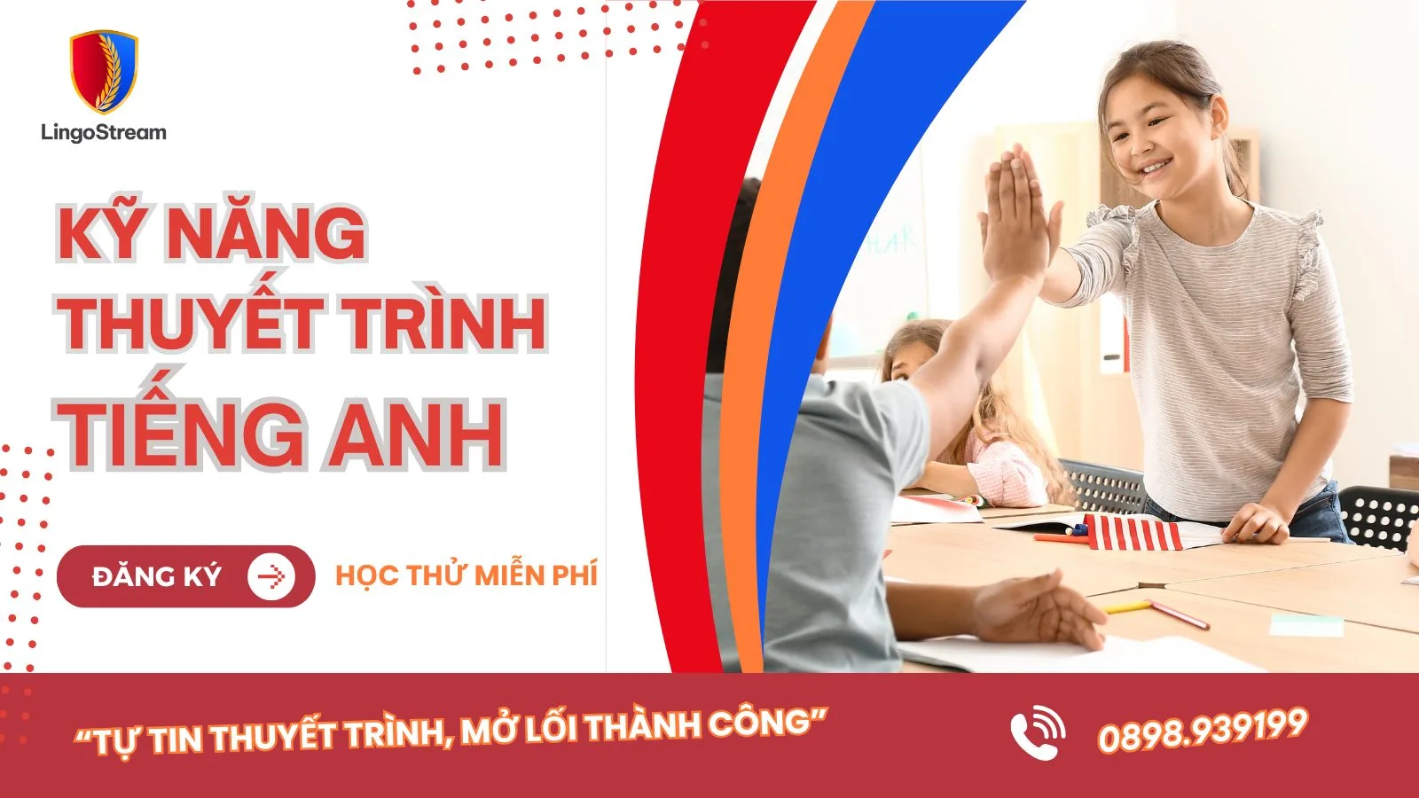 Khoá học kỹ năng thuyết trình tiếng anh với giáo viên bản ngữ